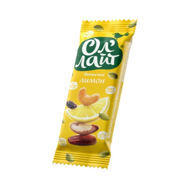 Bar with nuts lemon All Light 30g