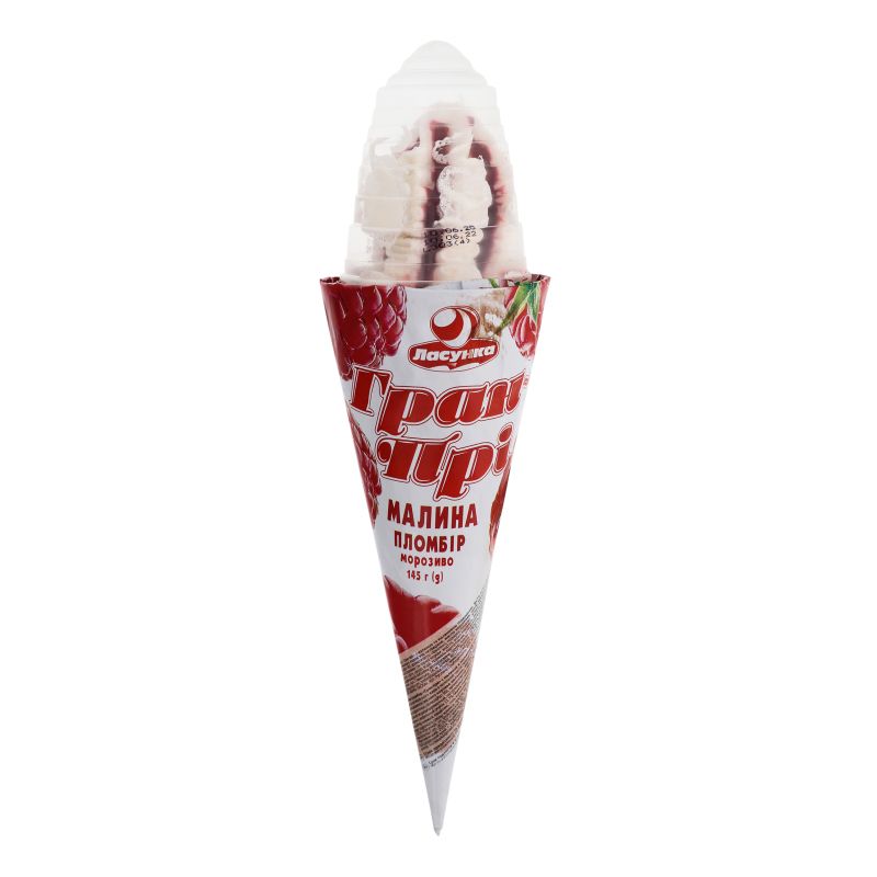 Ice cream Grand Prix with raspberry flavor 145g