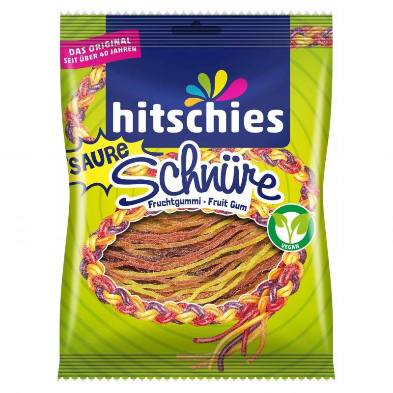 Мармелад кислый фруктовый 4 вкуса Hitschies 125г