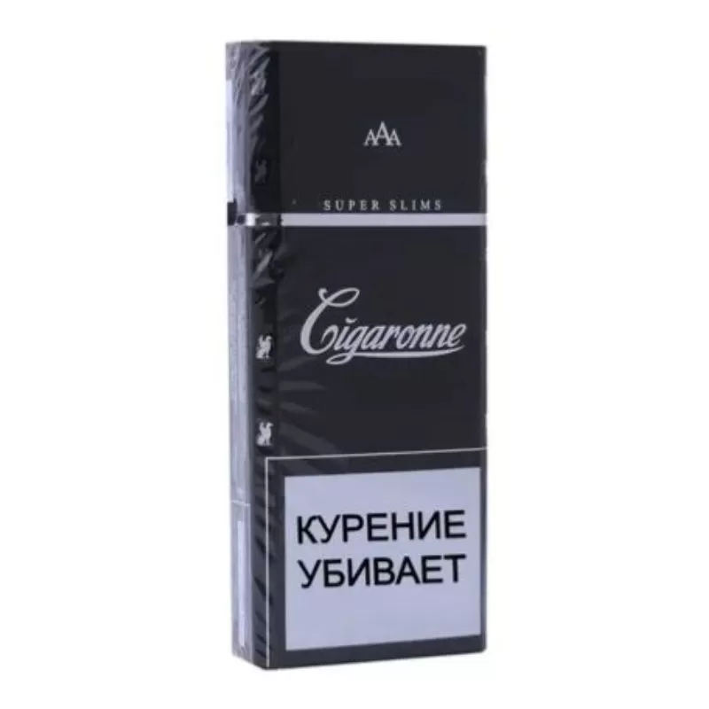 Cigaronne Super Slims Black Cigarettes