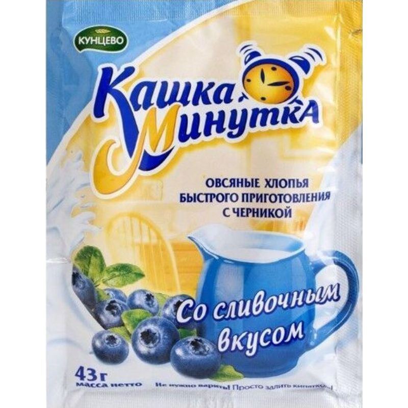 Oat flakes with cream Kasha Minutka 43g