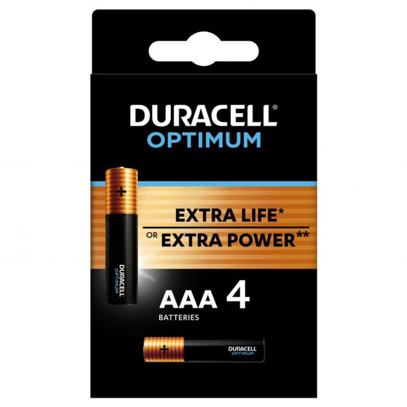 Batteries Duracell Optimum AAA 4pcs