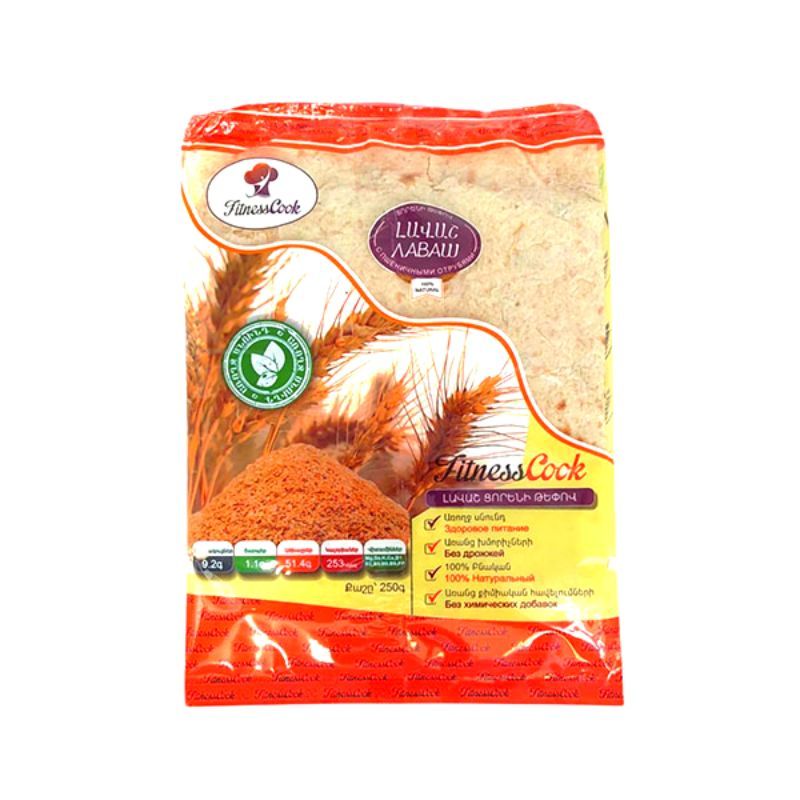 Lavash with wheat bran Fitness 250g