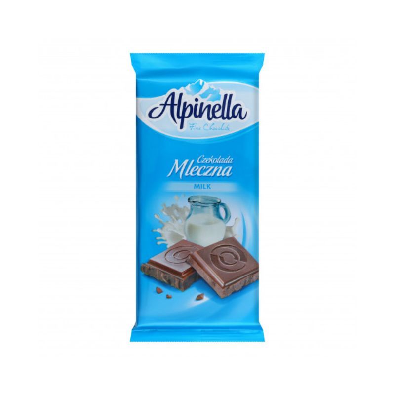 Плитка молочного шоколада Alpinella 100г