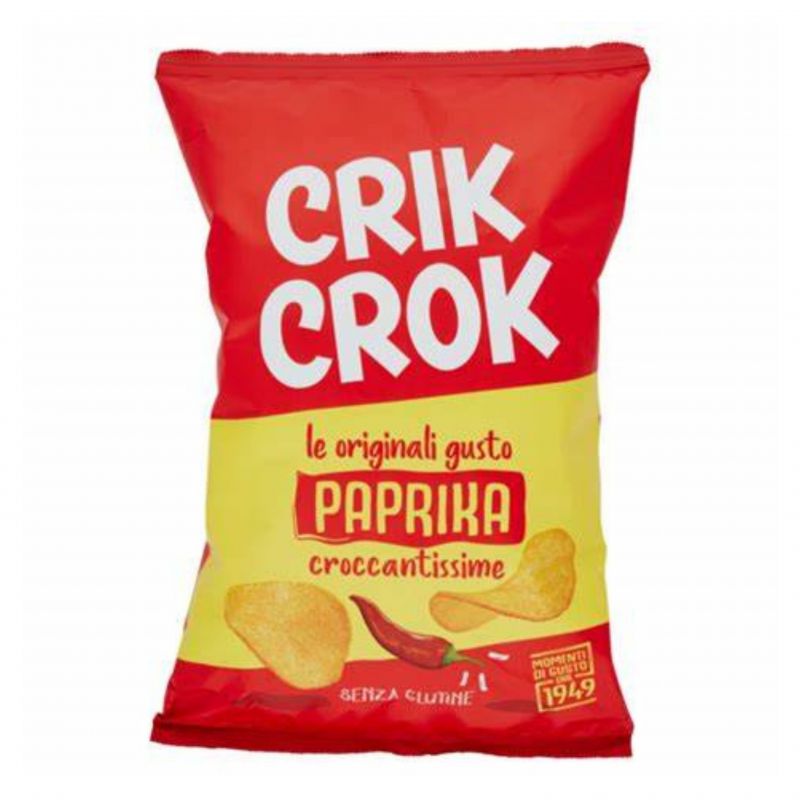 Crik Crok Gluten Free Potato Chips Paprika 70g