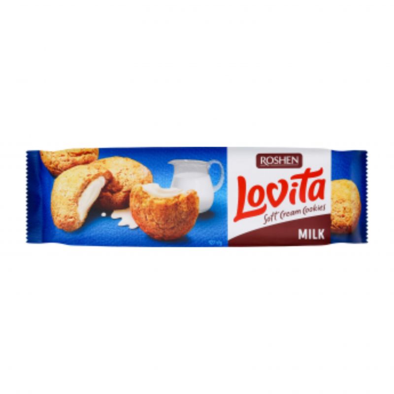 Milk cookies Lovita Roshen 127g